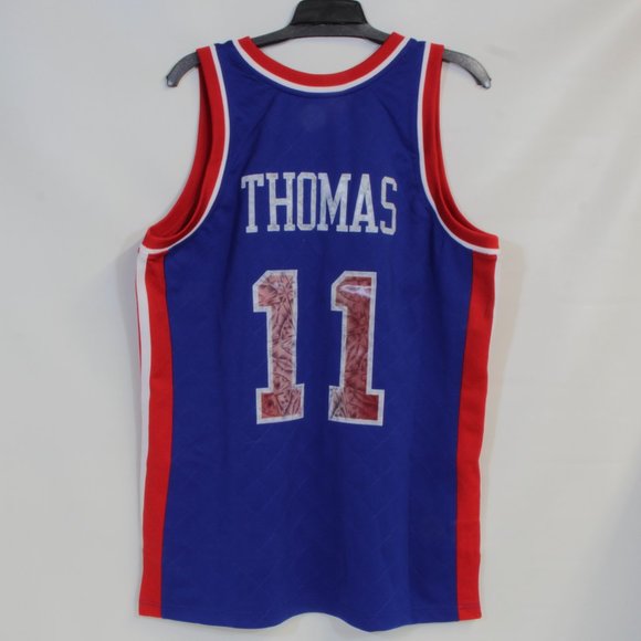 Isaiah Thomas Mens' Detroit Pistons NBA 75th Anniversary Mitchell & Ness Jersey - Picture 8 of 9